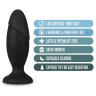 Черная силиконовая пробка Silicone Rocket Plug - 16,5 см. купить в секс шопе