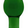 Зеленая стеклянная анальная пробка Crystal Medium - 7,5 см. купить в секс шопе