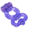 Фиолетовое эрекционное кольцо Rings Treadle с подхватом купить в секс шопе
