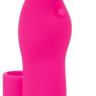 Розовая пулька-насадка на палец Finger Bunny - 8,25 см. купить в секс шопе