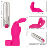 Розовая пулька-насадка на палец Finger Bunny - 8,25 см. купить в секс шопе