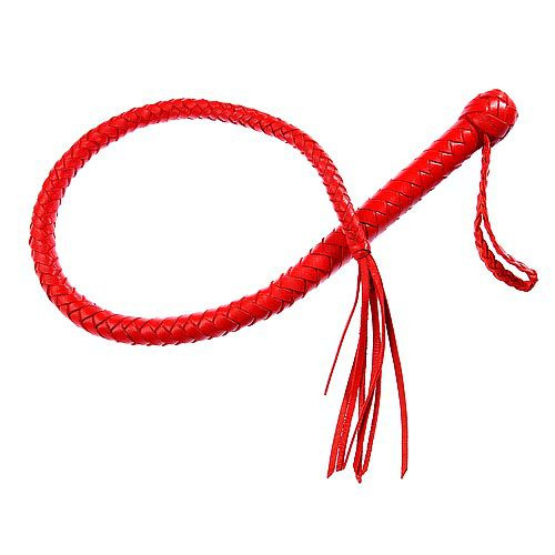 Однохвостная красная плеть - 70 см. купить в секс шопе