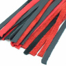 Черно-красная плеть с красной ручкой  Турецкие головы  - 57 см. купить в секс шопе