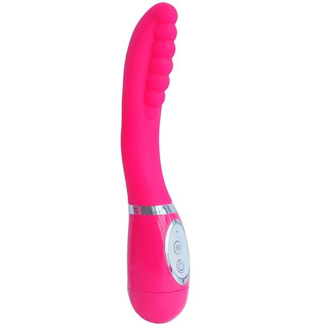 Розовый вибратор для G-стимуляции NAGHI NO.13 - 20 см. купить в секс шопе