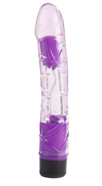 Сиреневый реалистичный вибратор 9 Inch Realistic Vibe - 23 см. купить в секс шопе