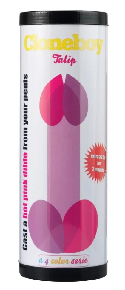 Набор для создания слепка пениса Cloneboy Tulip Hot Pink купить в секс шопе