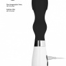Черный вибратор Astraea с узеньким кончиком - 20,8 см. купить в секс шопе