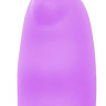 Фиолетовый клиторальный вибромассажер с ушками - 7,5 см. купить в секс шопе