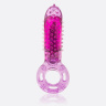 Фиолетовое эрекционное виброкольцо OYEAH купить в секс шопе