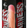 Телесная насадка на Harness с коннектором BLACK LINE - 17 см. купить в секс шопе