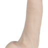 Телесный перезаряжаемый вибратор-реалистик из неоскин - 22,5 см. купить в секс шопе