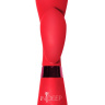 Красный вибратор Gina с клиторальным отростком - 20 см. купить в секс шопе