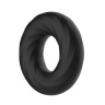 Чёрное эластичное эрекционное кольцо Super Soft купить в секс шопе