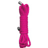 Розовая нейлоновая веревка для бандажа Kinbaku Mini - 1,5 м. купить в секс шопе