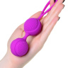 Фиолетовые вагинальные шарики с ресничками JOS NUBY купить в секс шопе