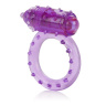 Фиолетовое эрекционное кольцо с вибрацией One Touch Nubby купить в секс шопе