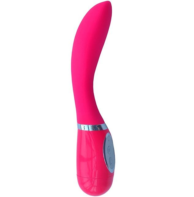 Розовый вибратор для G-стимуляции NAGHI NO.15 - 20 см. купить в секс шопе