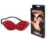 Красная маска на резиночке с леопардовыми пятнышками купить в секс шопе