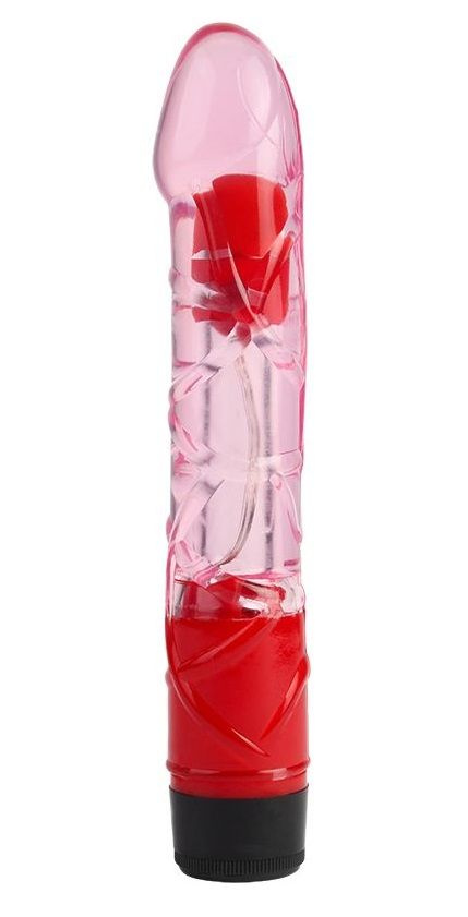 Розовый реалистичный вибратор 9 Inch Realistic Vibe - 23 см. купить в секс шопе