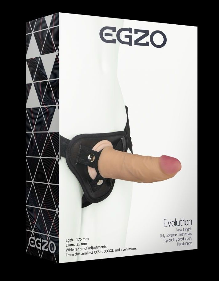 Страпон harness со съемной насадкой - 17,5 см. купить в секс шопе