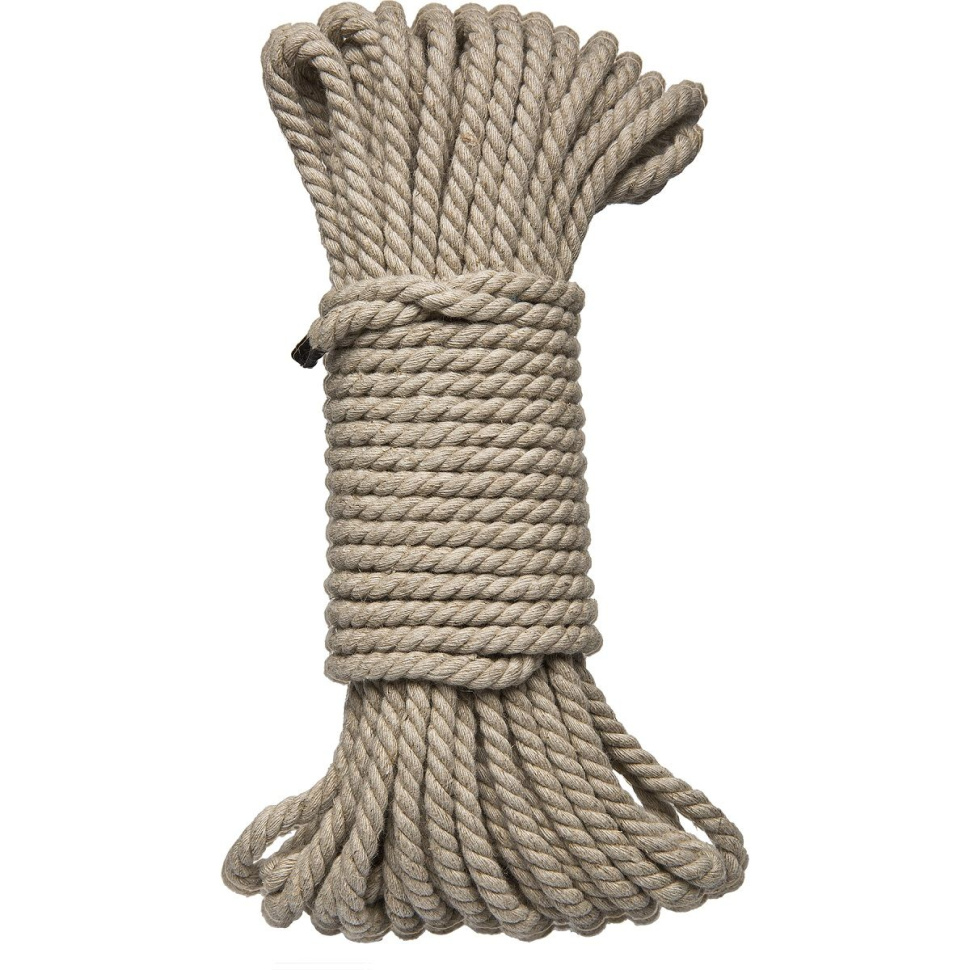 Бондажная пеньковая верёвка Kink Bind   Tie Hemp Bondage Rope 50 Ft - 15 м. купить в секс шопе