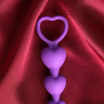 Фиолетовые анальные бусы - 19 см. купить в секс шопе
