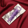 Фиолетовые анальные бусы - 19 см. купить в секс шопе