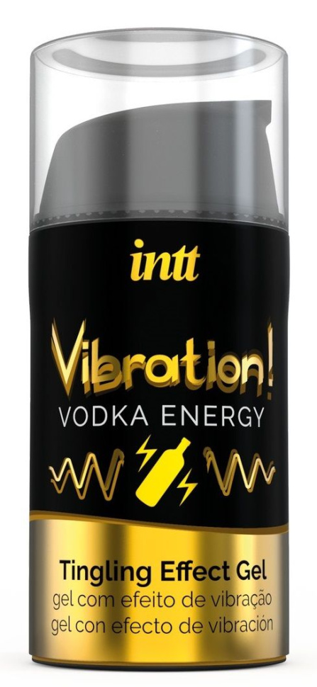 Жидкий интимный гель с эффектом вибрации Vibration! Vodka Energy - 15 мл. купить в секс шопе
