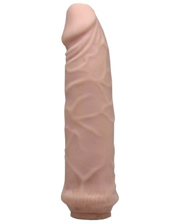 Телесный фаллоимитатор из реалистичного материала ультраскин - 17 см. купить в секс шопе