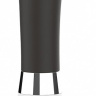 Черный вибратор Aceso с утолщенной головкой - 20,8 см. купить в секс шопе