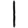 Черный двухголовый фаллоимитатор Basix Rubber Works 18  - 45 см. купить в секс шопе