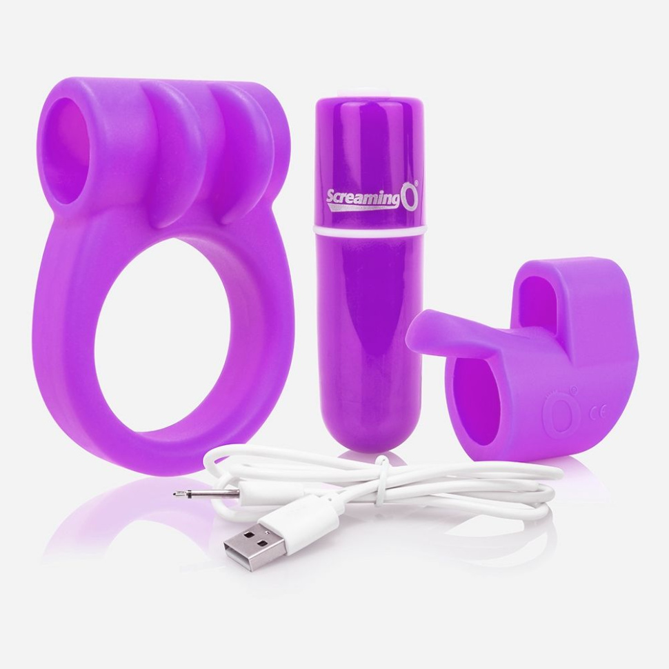 Фиолетовый набор CHARGED COMBO KIT #1 купить в секс шопе