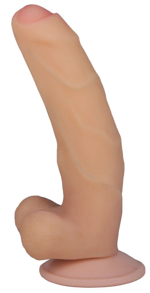 Фаллоимитатор REAL Standard с полузакрытой головкой - 13 см. купить в секс шопе