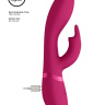 Розовый вибромассажер-кролик Zosia - 21,3 см. купить в секс шопе