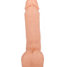 Телесный фаллоимитатор-насадка для трусиков с плугом - 16 см. купить в секс шопе