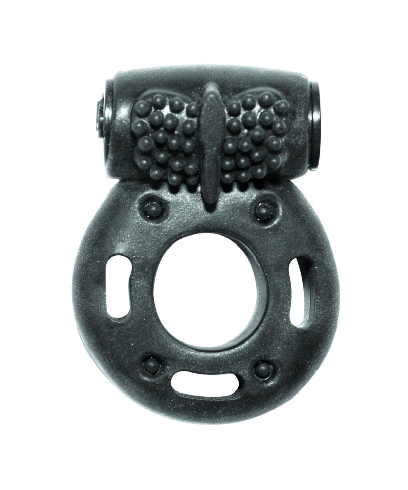 Черное эрекционное кольцо с вибрацией Rings Axle-pin купить в секс шопе