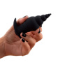 Чёрный анальный вибратор Kiki - 9,5 см. купить в секс шопе