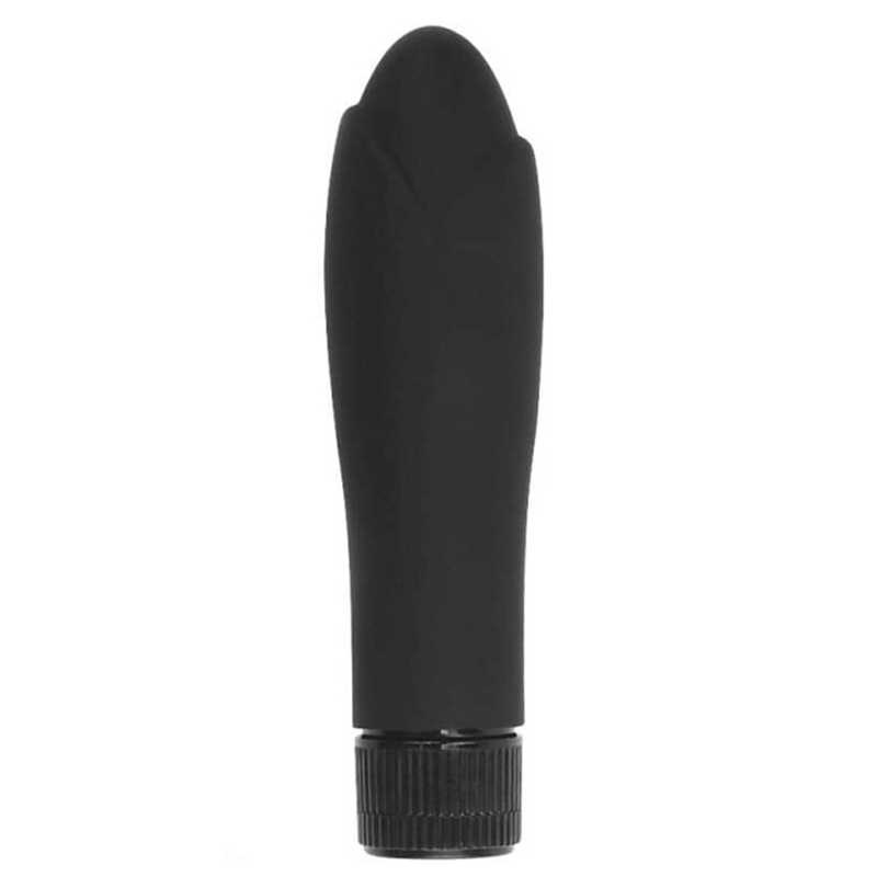 Черный мини-вибратор iWhizz Rocket - 13,5 см. купить в секс шопе