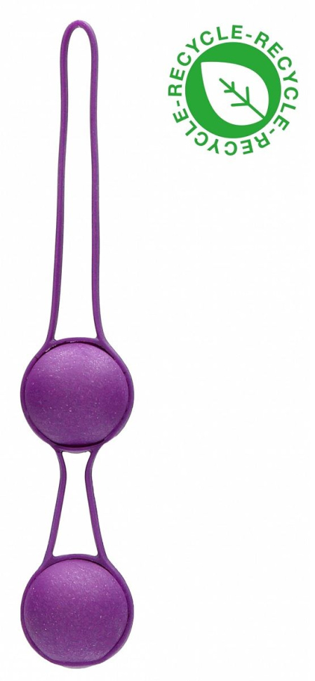 Фиолетовые вагинальные шарики Geisha со шнурком купить в секс шопе