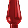 Красный анальный стимулятор Bottom Line 6  Model 1 Acrylic Red - 15,5 см. купить в секс шопе