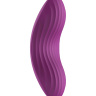 Фиолетовый клиторальный стимулятор Edeny с управлением через приложение купить в секс шопе