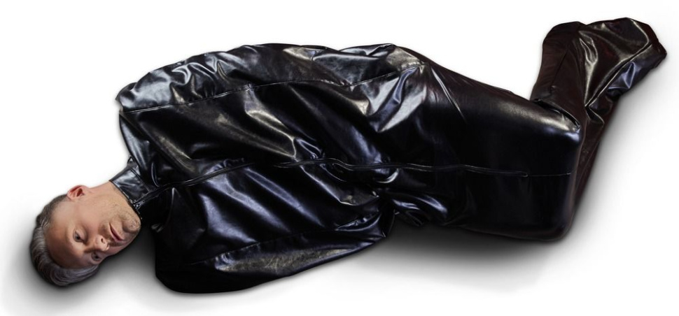 Чёрный мешок без подкладки для фетиш-фантазий купить в секс шопе