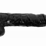 Черный реалистичный фаллоимитатор-гигант - 55 см. купить в секс шопе