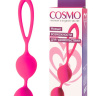 Розовые вагинальные шарики с петлёй Cosmo купить в секс шопе