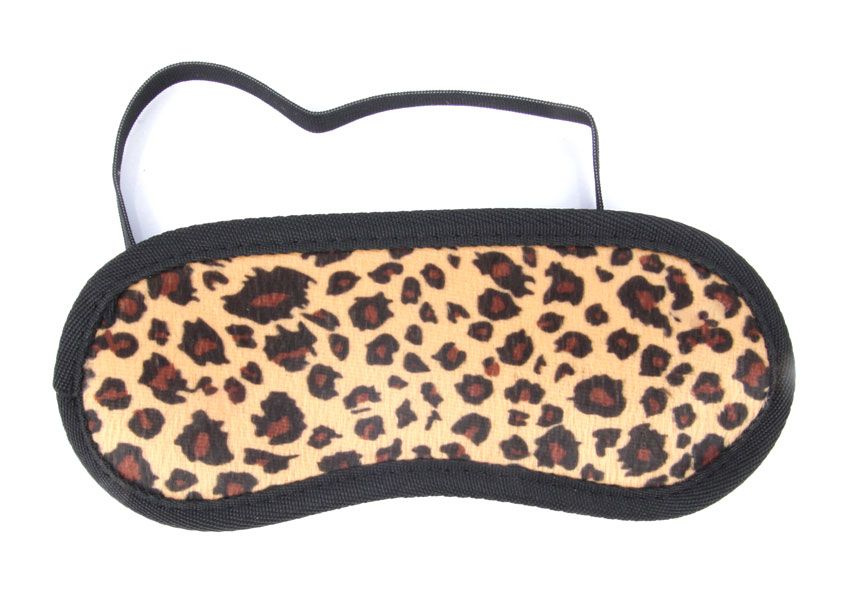 Леопардовая маска на резиночке купить в секс шопе
