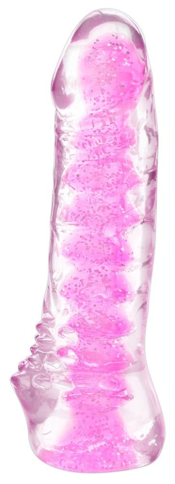 Фаллоимитатор X TIER с лиловой сердцевиной - 18 см. купить в секс шопе