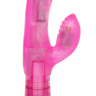 Розовый вибромассажер First Time Dual Exciter  купить в секс шопе