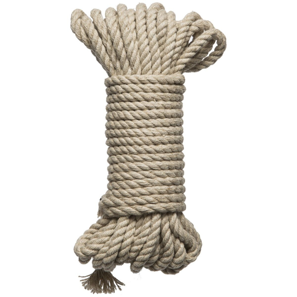 Бондажная пеньковая верёвка Kink Bind   Tie Hemp Bondage Rope 30 Ft - 9,1 м. купить в секс шопе