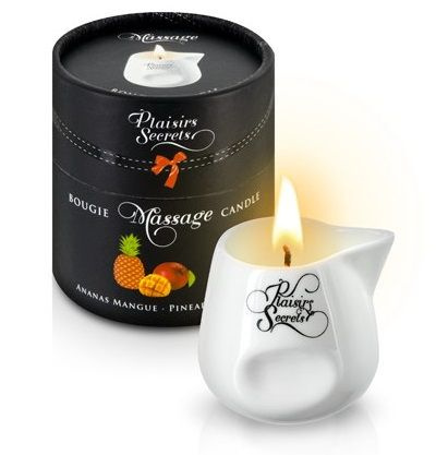 Массажная свеча с ароматом манго и ананаса Bougie de Massage Ananas Mangue - 80 мл. купить в секс шопе