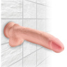 Телесный фаллоимитатор на присоске 10  Triple Density Cock with Balls - 26,7 см. купить в секс шопе